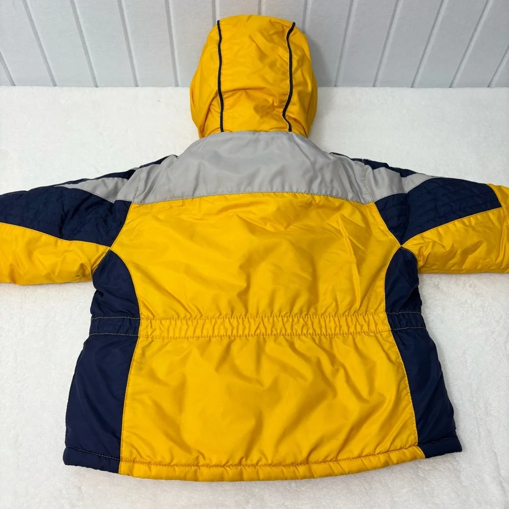 OshKosh B'gosh Gray‎ Yellow Blue Winter Jacket Boy Size 24M